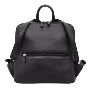 ili New York Genuine Leather black mini backpack